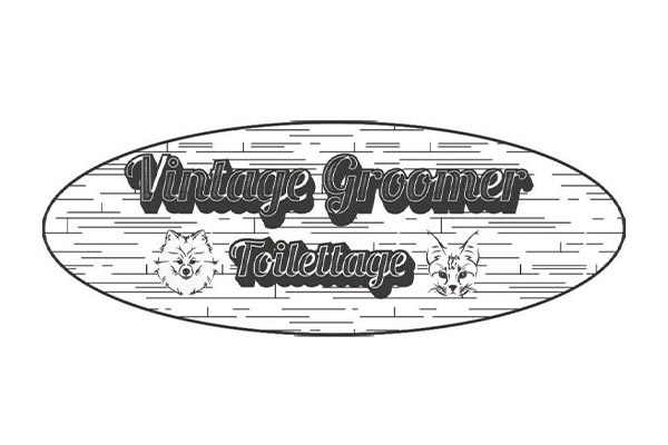 Logo Vintage Groomer Toilettage - Animo Santé