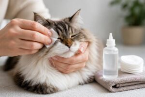 Comment nettoyer les yeux de votre chat correctement - Animo Santé