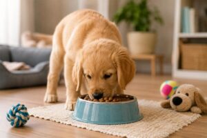 Nourrir un chiot combien de repas par jour faut-il lui donner - Animo Santé