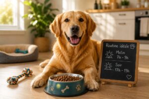 Quelle est l'heure idéale pour nourrir mon chien - Animo Santé